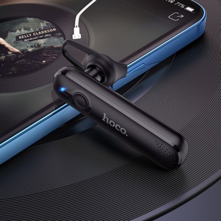 Wireless Bluetooth Carnetizer Hoco E63, BT5.0, 70 mAh, microphone, black-4