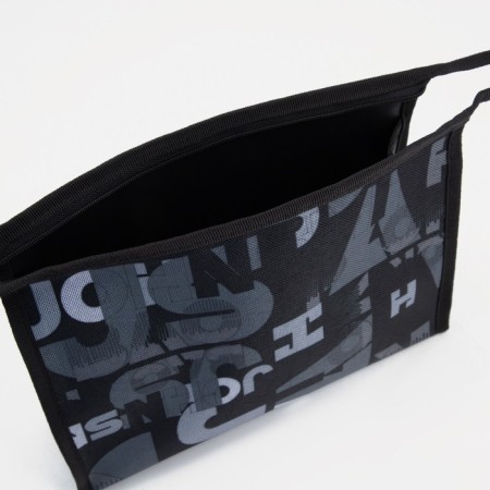 Cosmetic bag with lightning, black color-2