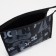 Cosmetic bag with lightning, black color
