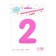 Foil ball 40 "number 2", pink color