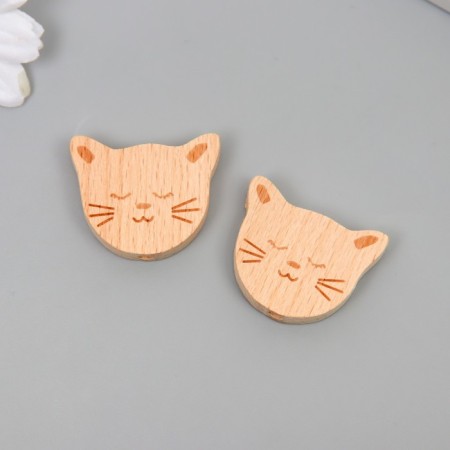 Bead for creativity tree "kitten" 3.1x2.5 cm-2