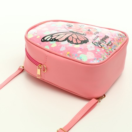 Children's backpack 20*9*22.5, lightning department, butterfly, pink-7