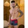 Male bathing panties Alohamare, size 48, gray color, red color