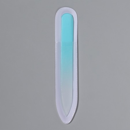 Nail glass file, 9 cm, in a case, color mix-3