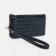 Women's wallet with lightning, dark green color