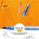 A set of ballpoint pens 3 pieces "Round stic classic", 1.0 mm node, average letter, blue ink