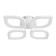 Katsu chandelier LED 80W 3000-6500K PDD 57.5x5x5x7.5cm