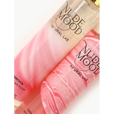 Gift set Ural Lab: shower gel and hair shampoo, 2x250 ml, rose and peony aroma-4