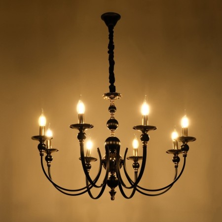 Venice chandelier 8he14 40w Black-gold 87x87x97 cm-2