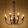 Venice chandelier 8he14 40w Black-gold 87x87x97 cm