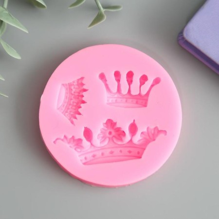 Mold Silicon "Crown" 3 objects 0.8x6.5x6.5 cm
