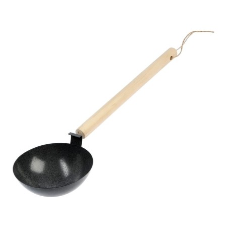 Tundra bucket, round bottom, wooden handle, 390 mm