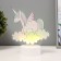 Lamp "Unicorn" LED 3000K USB/from batteries 3haa white 16.3x9x23 cm