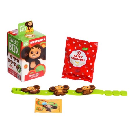 Toy Cheburashka, with marmalade in a box, 10g-3