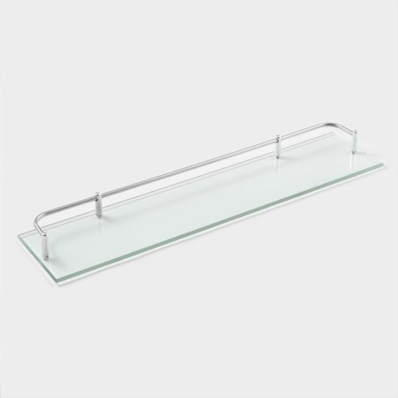 Bathroom shelf, 50 × 12 × 4 cm, metal, glass-2