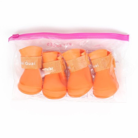 Rubber boots "All-terrain vehicle", set 4 pcs., Rr. L (sole 5.7 x 4.5 cm), orange-4