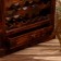 Barbali bottles stand 80x23x80 cm, Albezia tree, brown