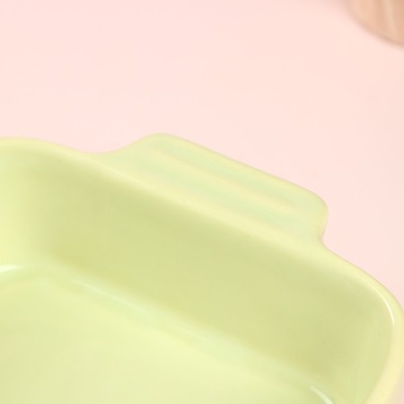 Lazania baking form, ceramics, green, 25x15x4.5 cm, 1 variety, Iran-2