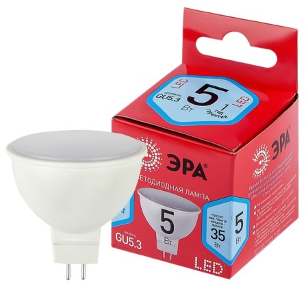 LED LED era Red Line "Sofit", 5 W, GU5.3, 400 lm, 4000k, glow of white