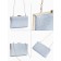 Female bag on farmar, silver color
