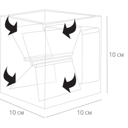 Facade lamp Arte Lamp Rullo A1414al-1BK, LED, 6 W, 10x10x10 cm, 500 lm, black-2