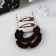 Hair set "Gloria Tenderness" (2 gum 5.5 cm, 2 invisibility 5 cm) brown