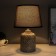 Desktop lamp with lampshade "Mandilina gray" E14 18x18x29 cm Risalux