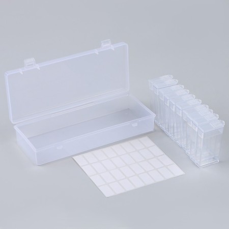 Organizer for storing rhinestones of diamond mosaics, 10 sections