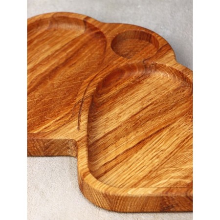 Menzhitsa "Jel", 27.5 × 17.5 × 2 cm, 3 sections, oak-4