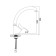 Accoona A4005F kitchen mixer, single -leaf, ceramic coating, brass, black