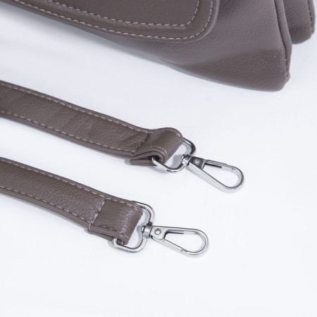 Cross-Bodi Bag on a zipper, beige color-5
