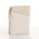 Women's wallet on the button, beige color