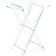 Folding spirit coffee table plastic, transparent 40x40x45 cm