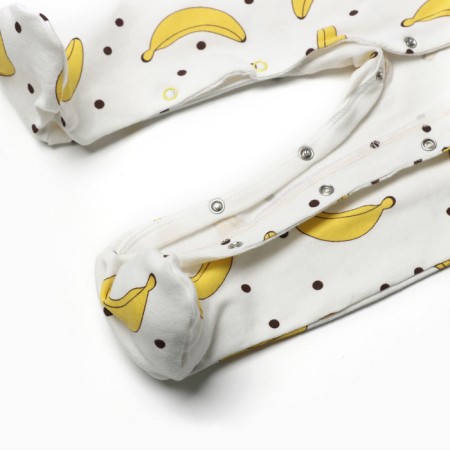 Combineson children, white color/bananas, height 62-3