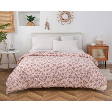 Valentine's blanket, size 200x220 cm, peach color-1