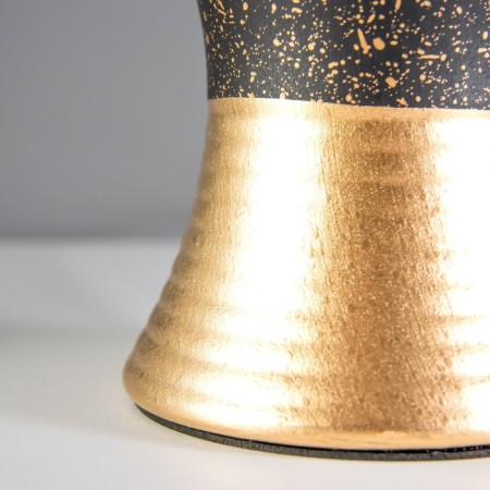 Gino table lamp E14 40W Black-gold 22x22x30 cm Risalux-2
