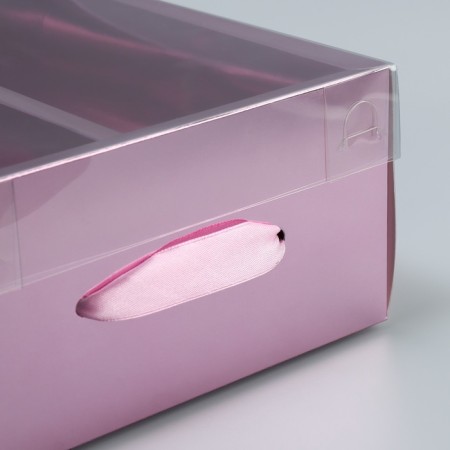 Gift folding box, packaging, "pink", 20 x 20 x 10 cm-6