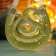 New Year. Souvenir-sloping "Snake of good luck", green, enamel, rhinestones
