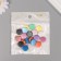 Beads for creativity wood "Plaint metallic" set 20 pcs 1.5x1.5x0.5 cm