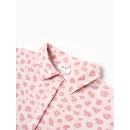 Female set (shirt, trousers) KAFTAN "Muslin: Pink Leopard" p. 44-46-5