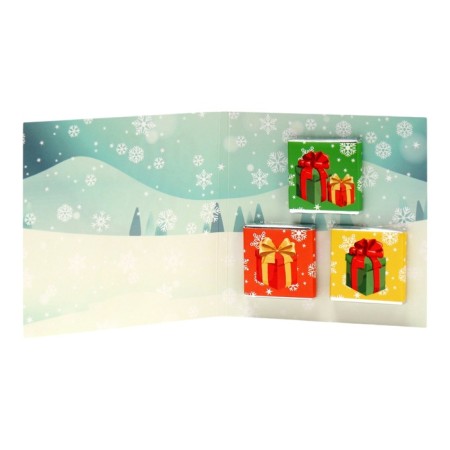 New Year. Chocolate postcard "New Year's Olenenok", 3 pcs x 5 g-1
