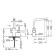 Zipponi kitchen mixer, with output for a drinking filter, color chromium