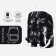 Youth backpack on lightning from textiles, 4 pockets, black color