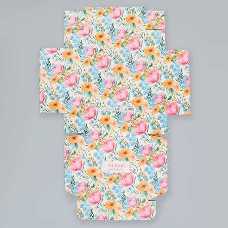 Gift folding box, packaging, "bloom", 26 x 26 x 8 cm-9