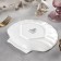Porcelain-porcelain dish Wilmax shelley, d = 20 cm, white color