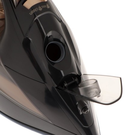 Iron Sakura SA-3068, 2400 watts, ceramic soles, 420 ml, steam blow, black and gold-5