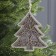 Christmas tree toy "Christmas tree in snowflakes", from batteries, glow warm white