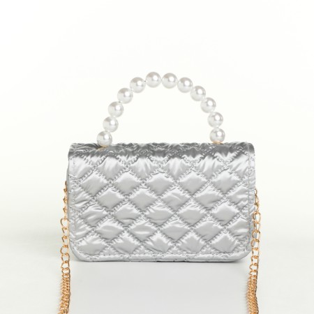 Bag's bag with lightning, silver color-1