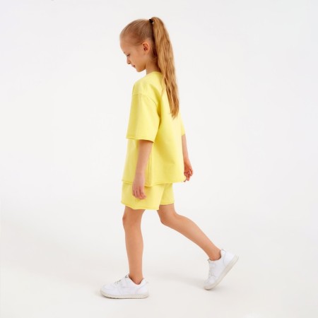 Kids (T -shirt, shorts) minku: casual collection color lemon, height 128-1