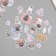Stickers for creativity "Cats, flowers and photos" 3.5x5 cm set 40 pcs 9.4x8.4x0.5 cm